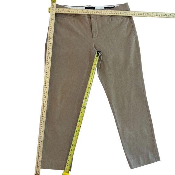 Banana Republic Sloan Ankle Pants Women's Tan‎ Stretch Tapered Leg Career 10 - Picture 4 of 10